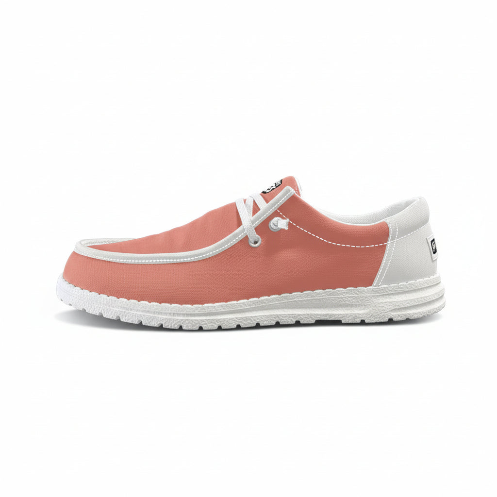 Unisex Coral Canvas Loafers