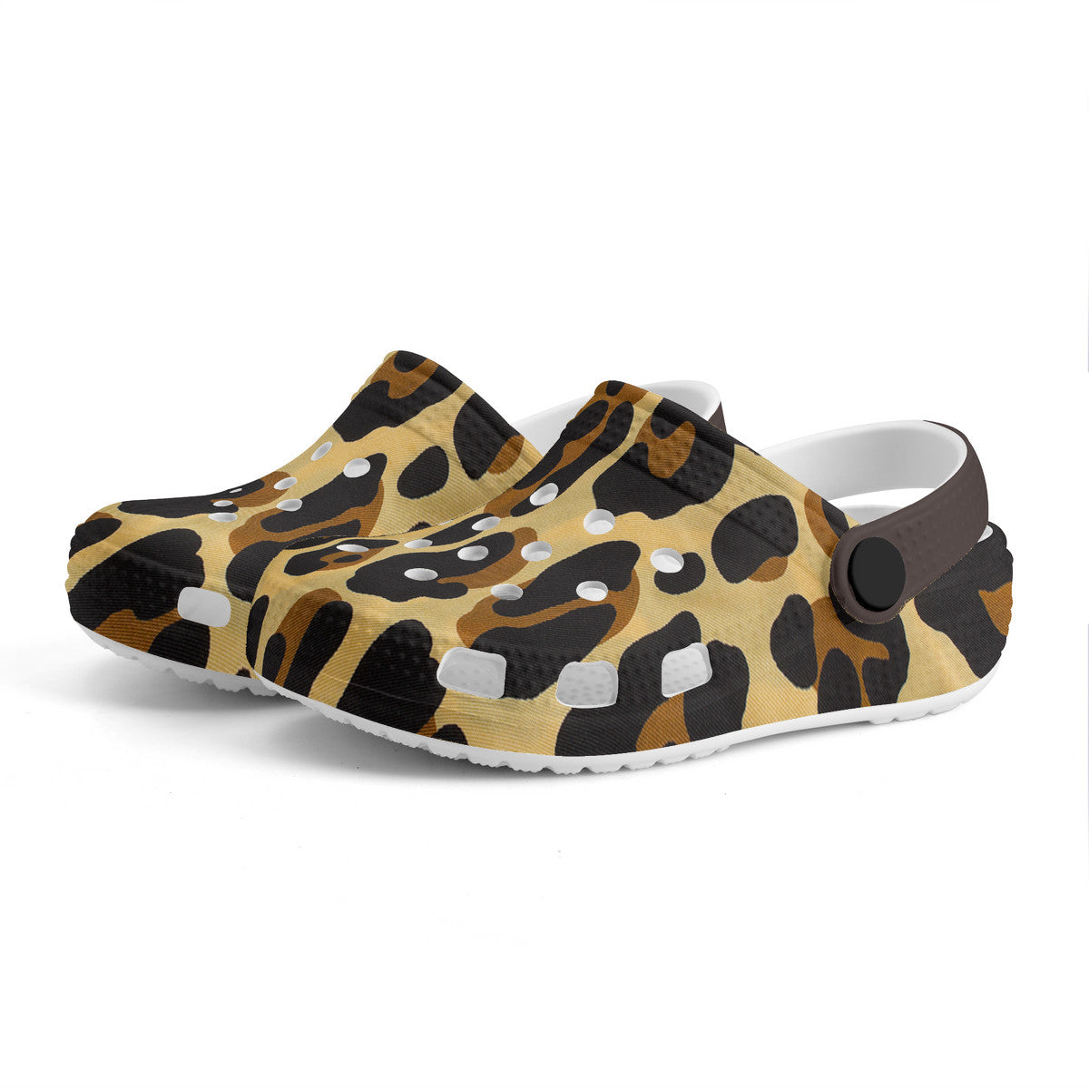 Kid's Leopard Pattern Casual Clogs