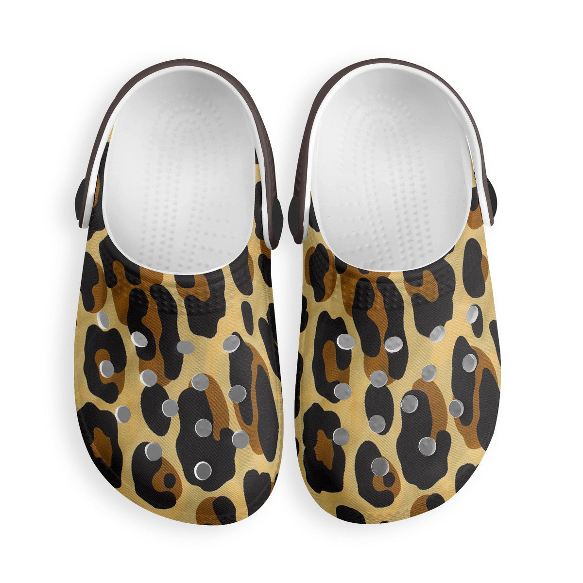 Kid's Leopard Pattern Casual Clogs