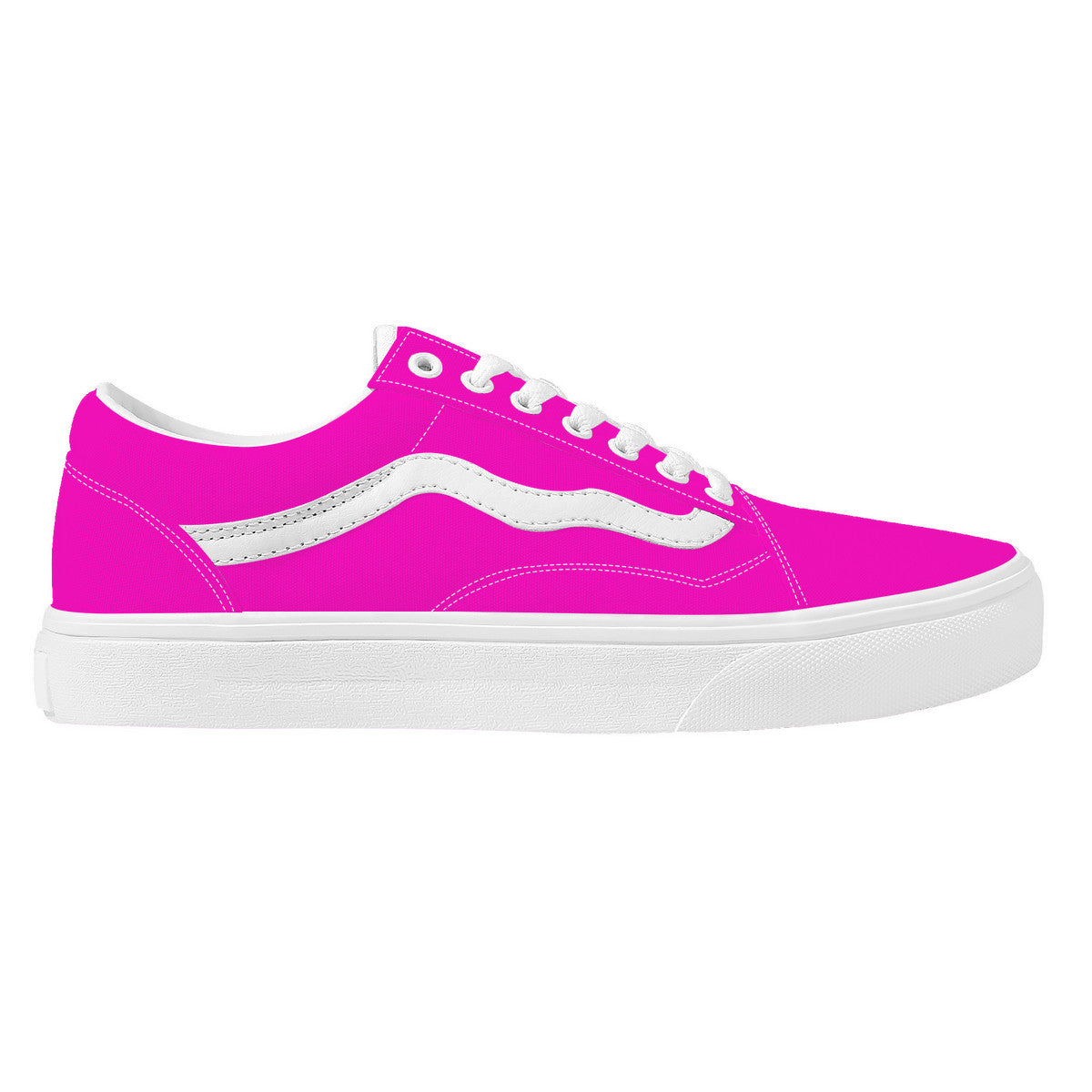 Hot Pink Low Top Flat Sneaker