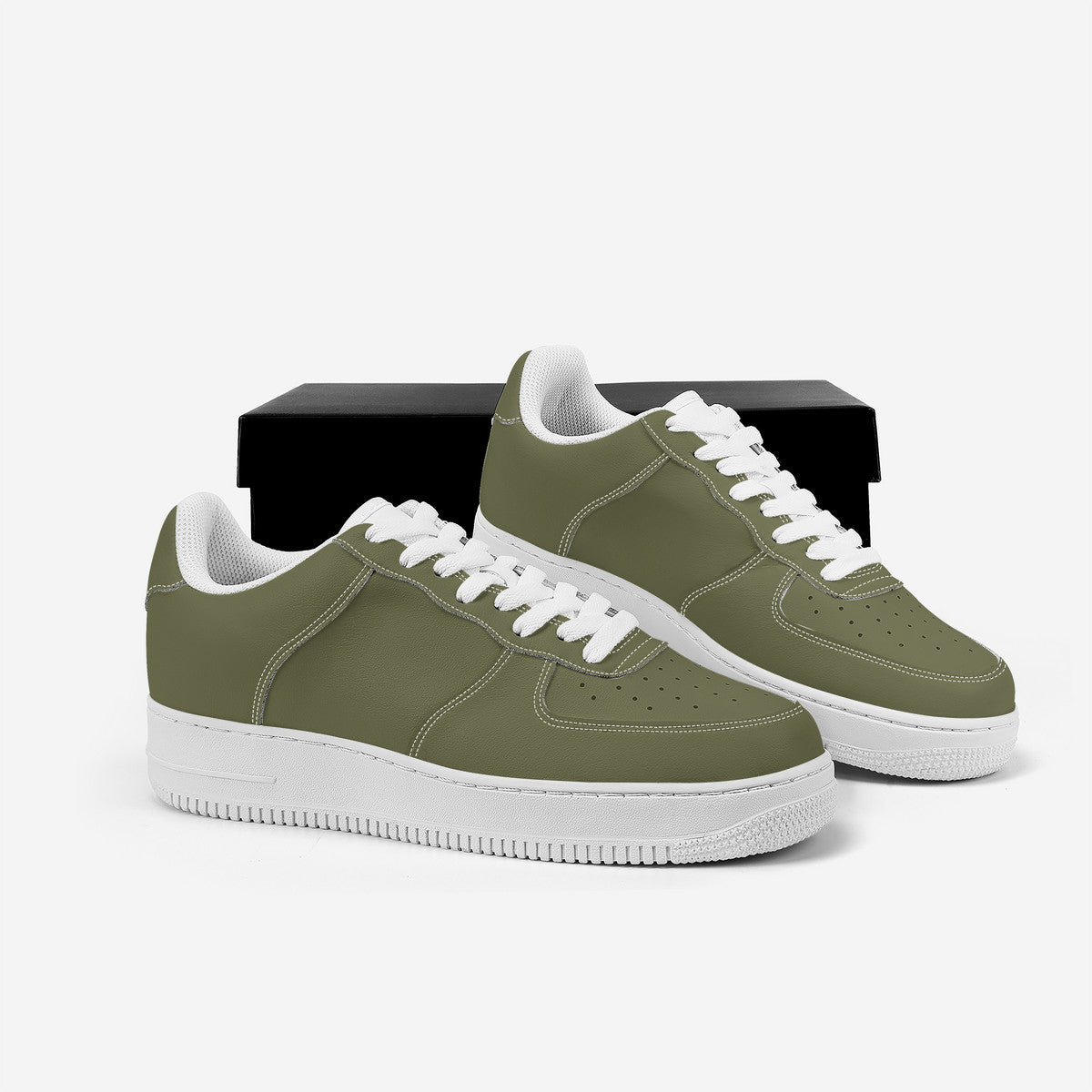 Olive Green Low Top Unisex Sneaker