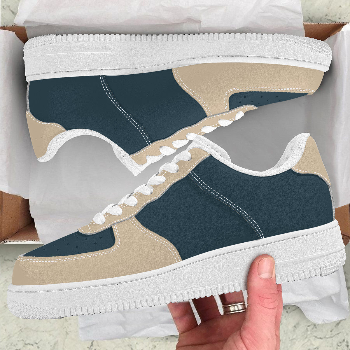 Smoky Blue Low Top Unisex Sneaker