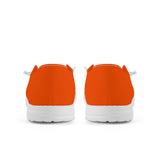 Orioles Orange Canvas Loafers Slip On