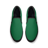 Green Unisex Slip-on Shoes