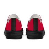 Red Unisex Classic Low Top Canvas Shoes