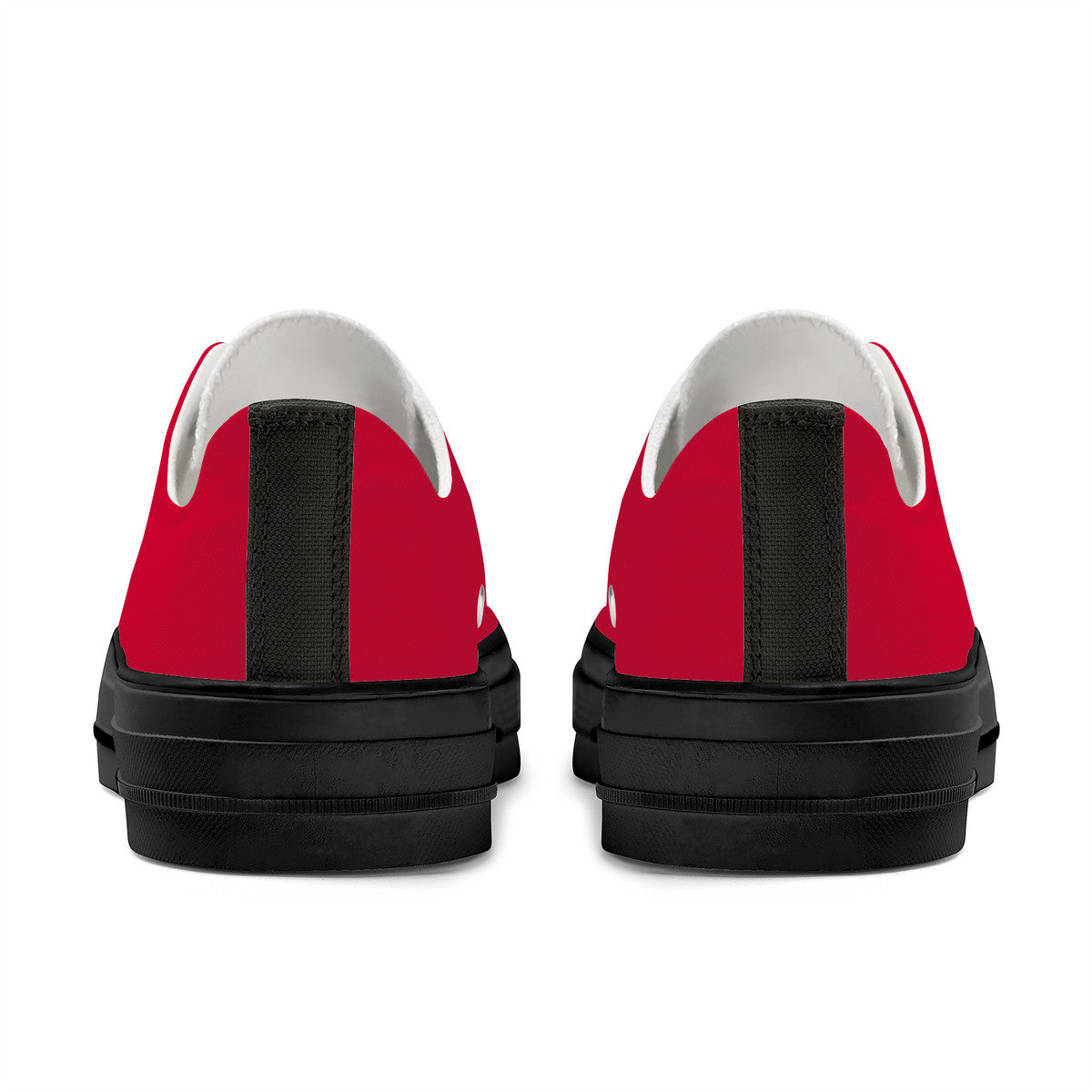 Red Unisex Classic Low Top Canvas Shoes