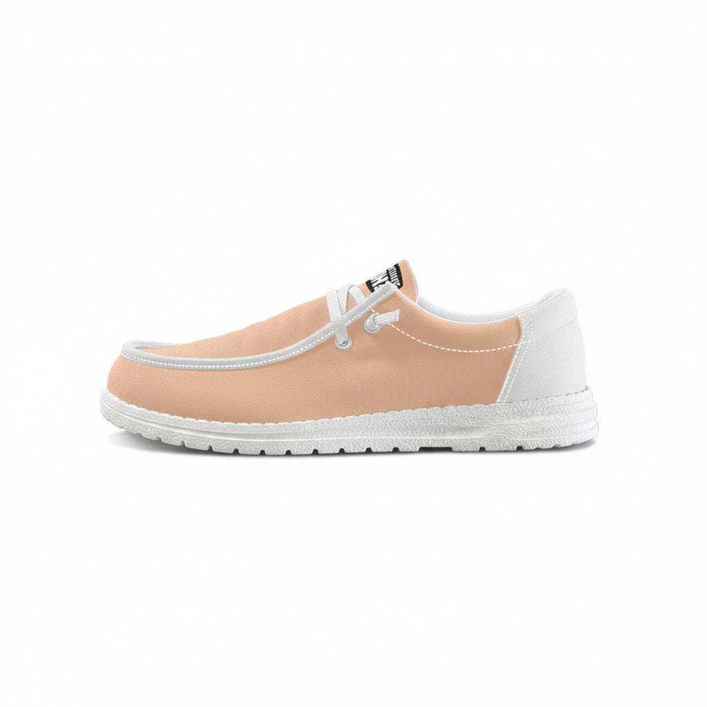 Coral Unisex Canvas Loafers