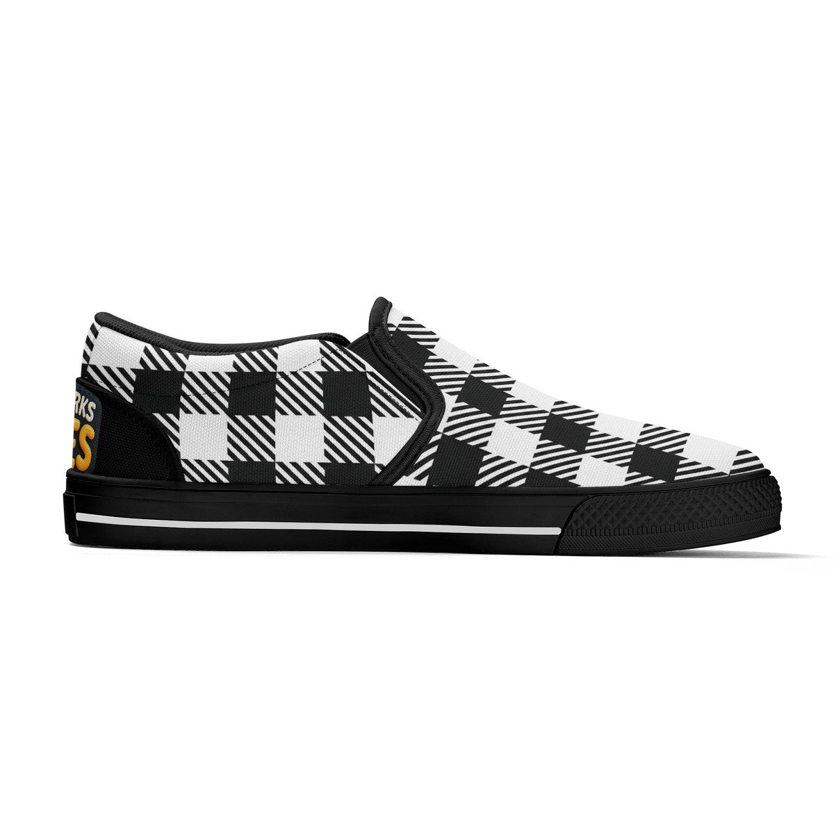 Buffalo Check Unisex Slip-on Shoes