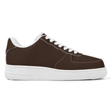 Brown Unisex Microfiber Sneakers