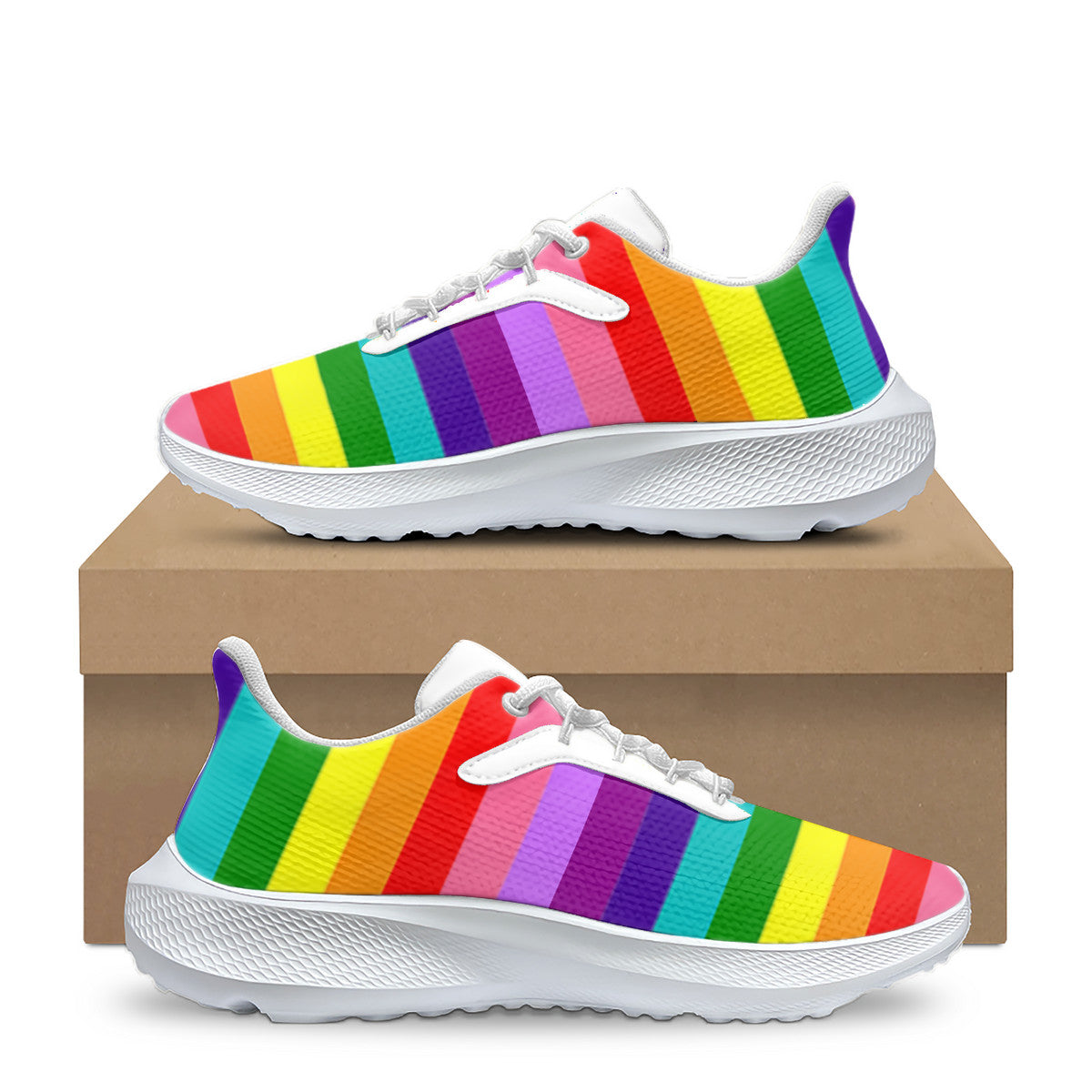 LGTBQ Flags Unisex Lace Up Running Shoes