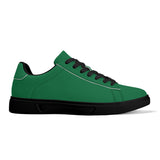 Green Unisex Premium Synthetic Leather Sneakers – Handcrafted Comfort by Footworks Shoes