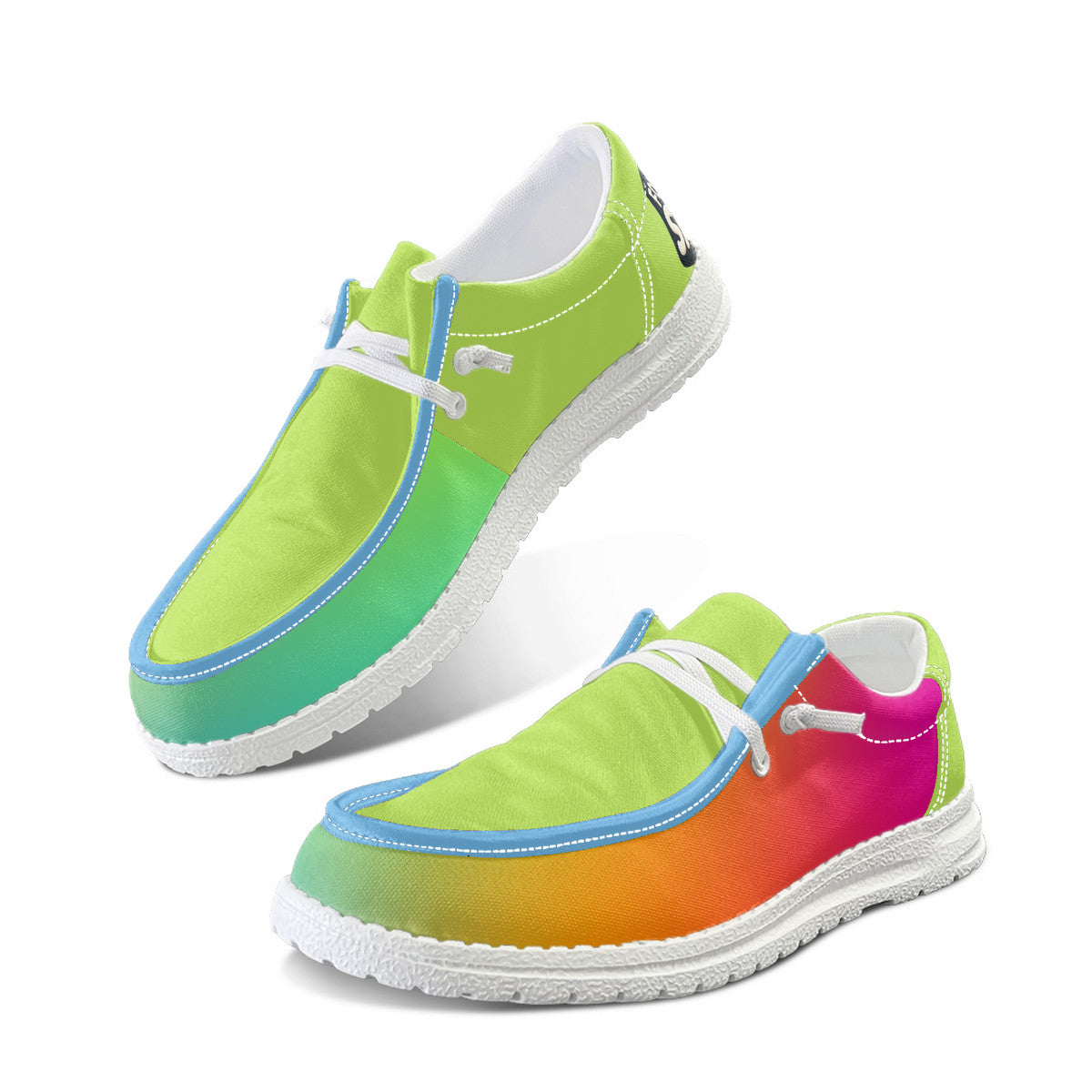 Unisex Gradient Canvas Loafers