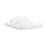 White Slide Sandals