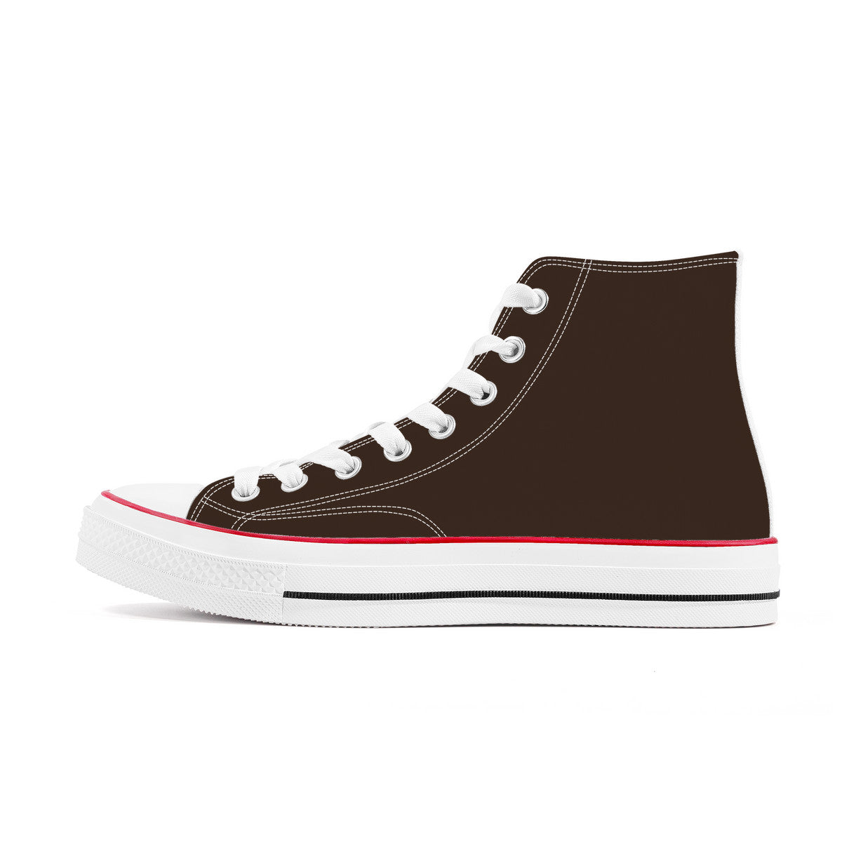 Brown High Top Canvas Shoes