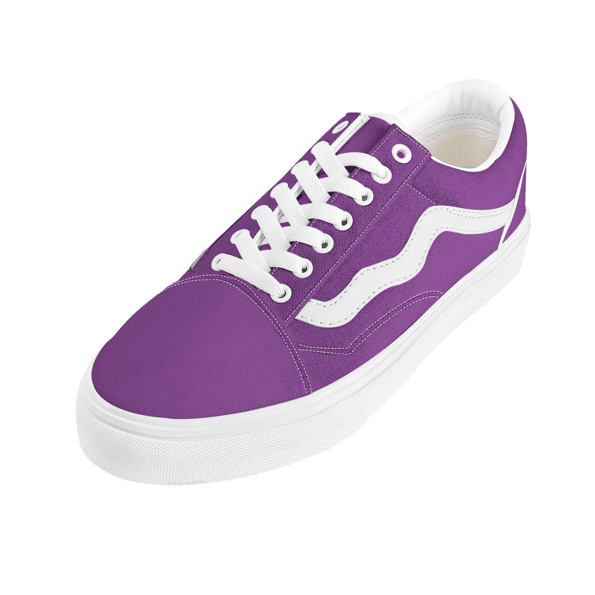 Purple Low Top Flat Sneaker