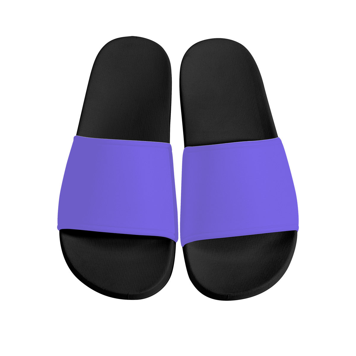 Purple Slide Sandals - Black