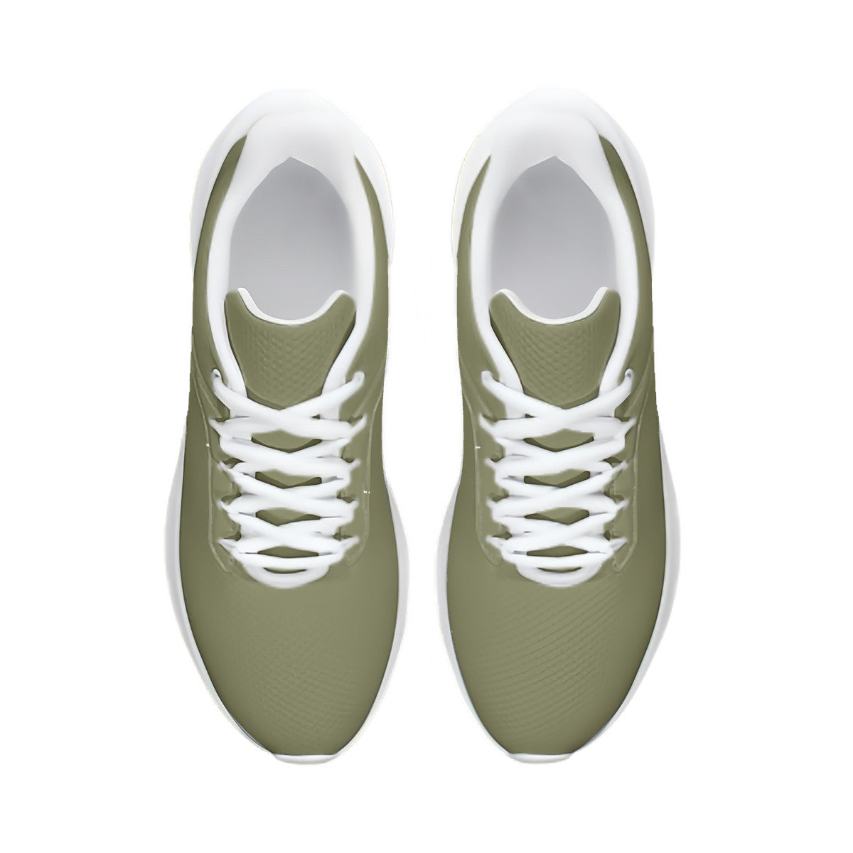 Olive Green Unisex Lace Up Running Shoes