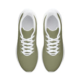 Olive Green Unisex Lace Up Running Shoes
