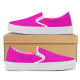 Hot Pink Skate Slip On Shoes