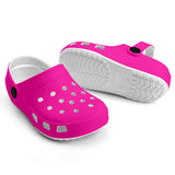 Kid's Neon Pink Casual Clogs
