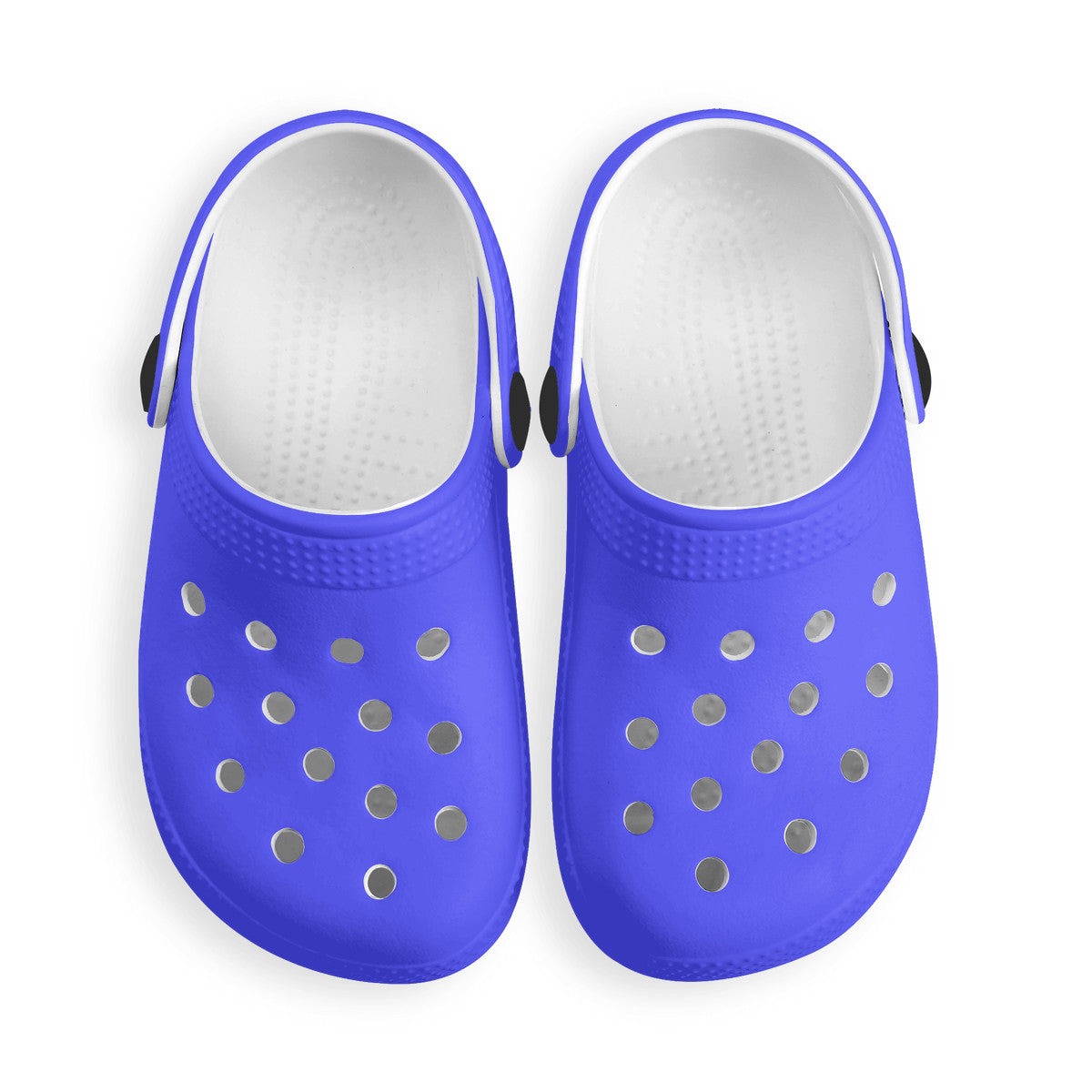 Kid's Neon Dark Blue Casual Clogs