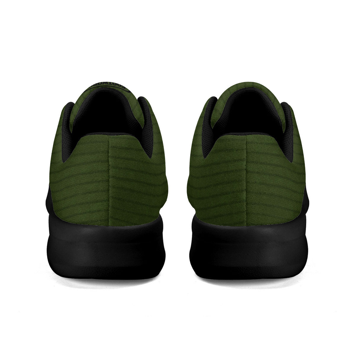 Green Corduroy Unisex Athletic Running Shoes