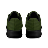 Green Corduroy Unisex Athletic Running Shoes