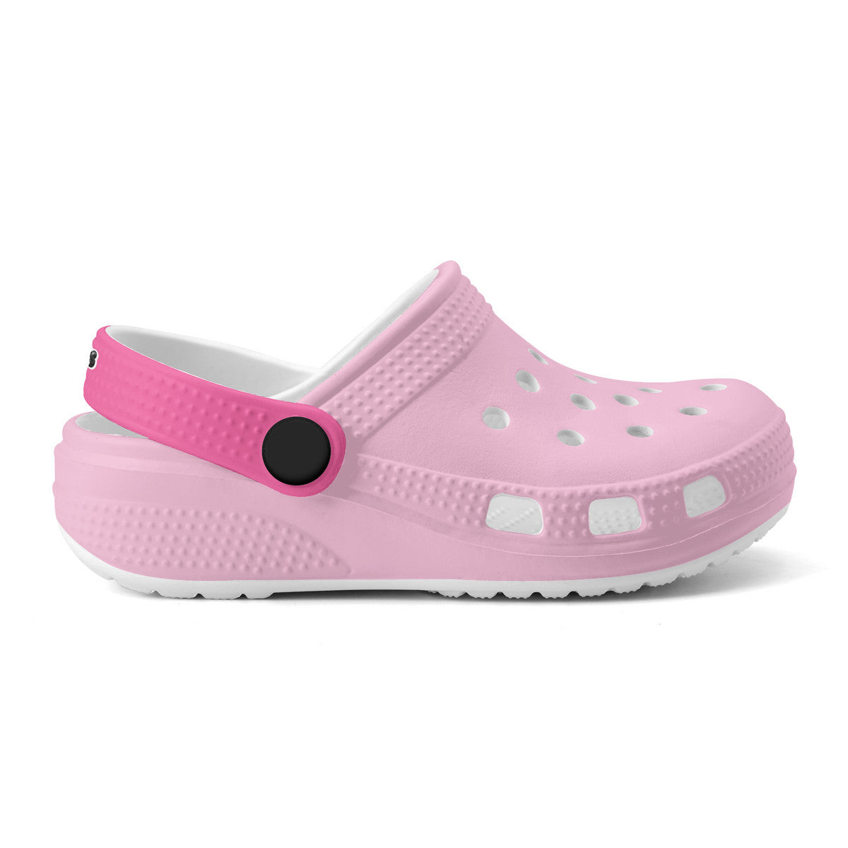 Kid's Light Pink and Fushia Casual Clogs