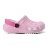 Kid's Light Pink and Fushia Casual Clogs