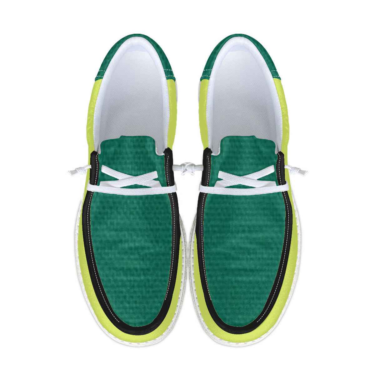 Neon Green Unisex Canvas Loafers