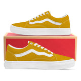 Yellow Low Top Flat Sneaker