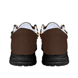 Unisex Brown Tribal Pattern Canvas Loafers