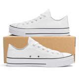 WhiteUnisex Classic Low Top Canvas Shoes
