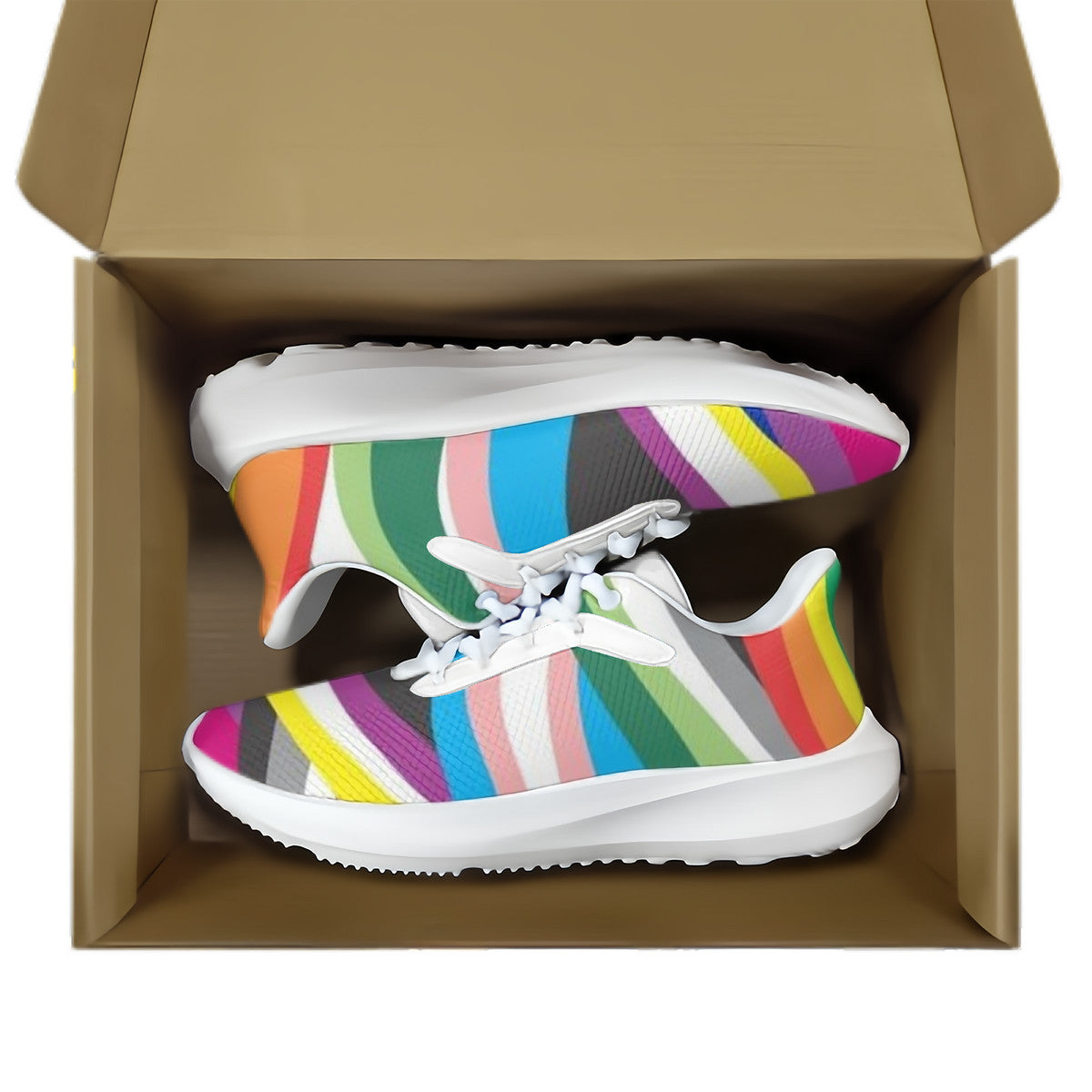 LGTBQ Unisex Lace Up Running Shoes
