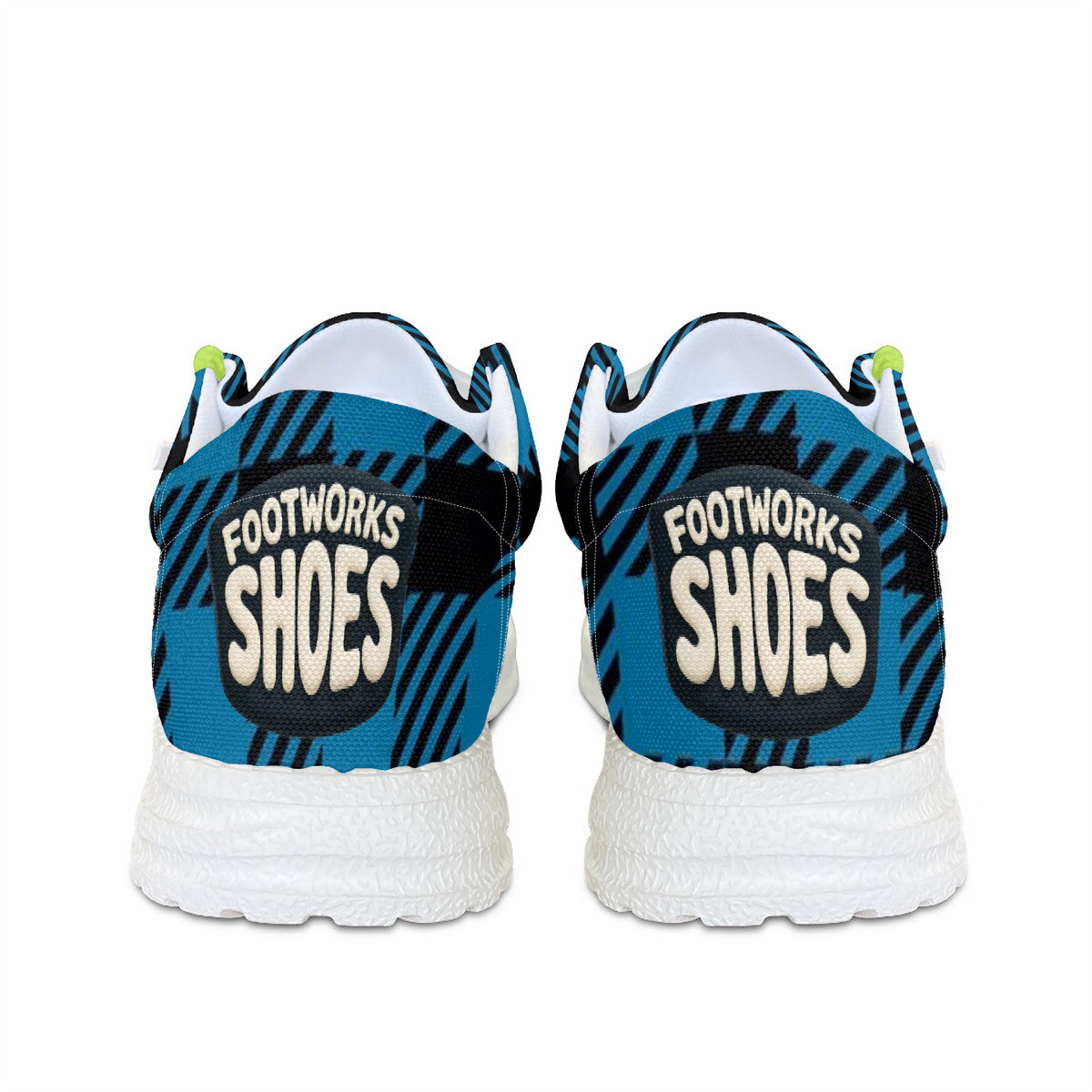 Blue Check Unisex Canvas Loafers