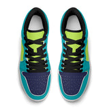 Unisex Greens Leather Low Top Sneakers