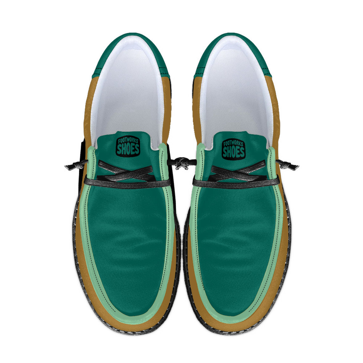 Unisex Green Liberty Canvas Loafers