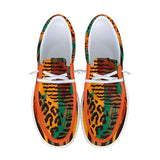 African Canvas Loafers