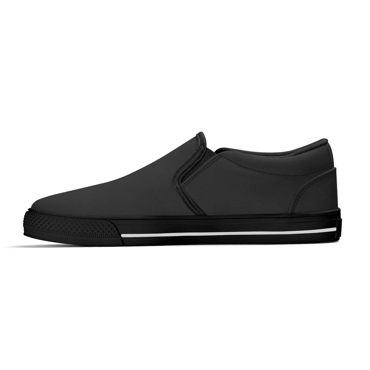 Black Unisex Slip-on Shoes