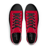 Red Unisex Classic Low Top Canvas Shoes