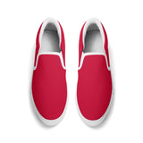 Trendy Red Unisex Slip-on Shoes