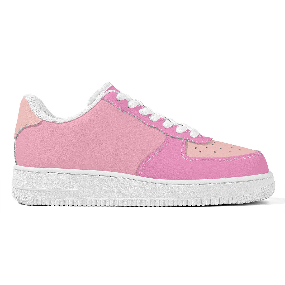 Pink Unisex Microfiber Sneakers
