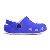 Kid's Neon Dark Blue Casual Clogs