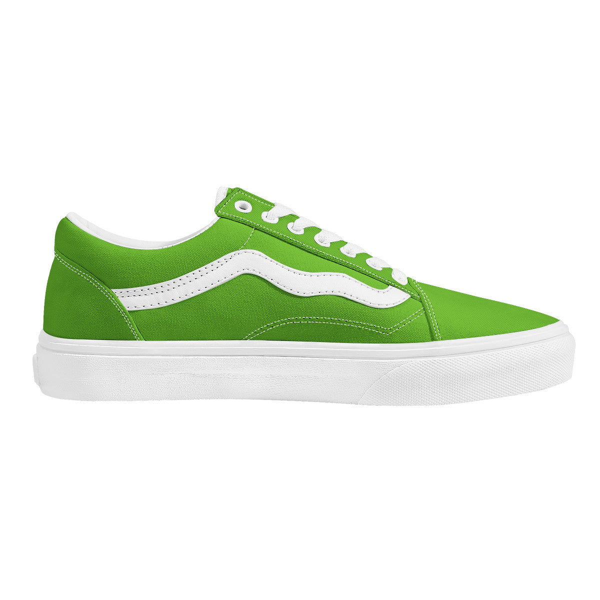 Neon Green Low Top Flat Sneaker