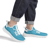 Blue Mesh Knit Shoes