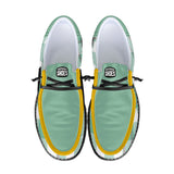 New York Fashion Week Unisex Green Canvas Loafers