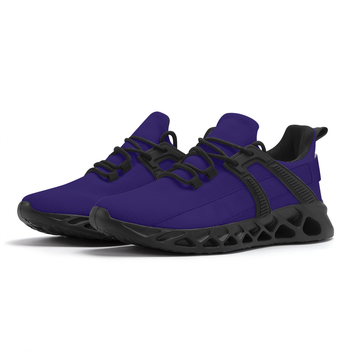 Ravens Purple Elastic Sport Sneakers