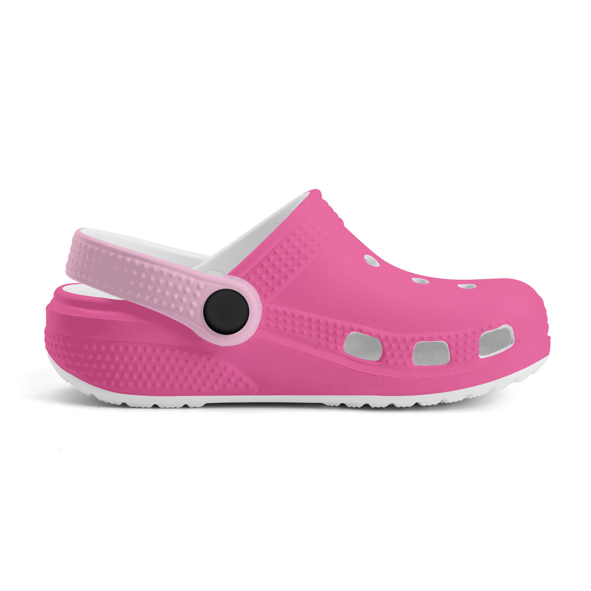 Kid's Fushia and Light Pink Casual Clogs