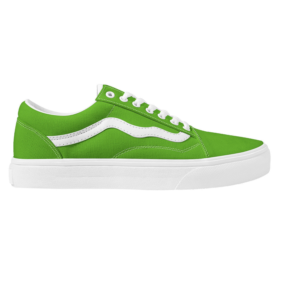 Neon Green Low Top Flat Sneaker