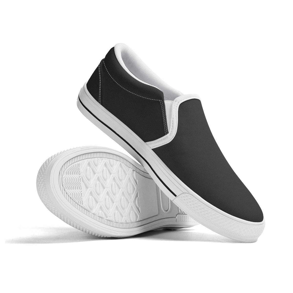 Black Unisex Slip-on Shoes